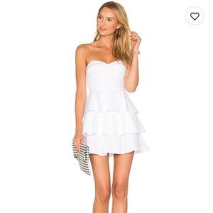 Gorgeous white ruffle Amanda Uprichard dress NEW